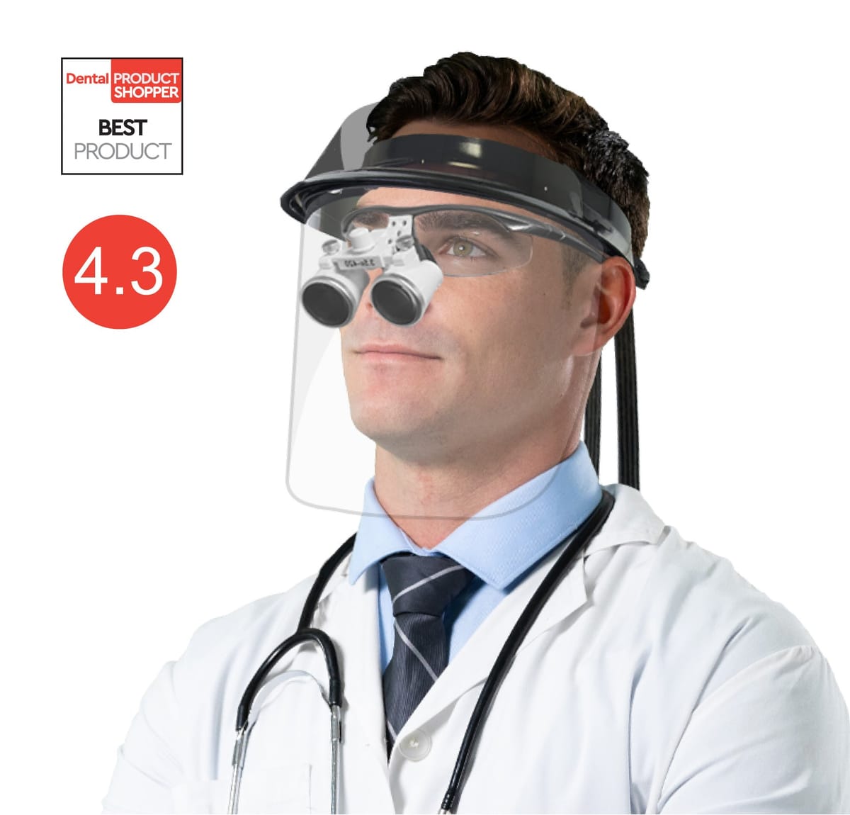 iVisor™ Loupe Visor and Shield Kit - 6 Replacement Small Mini Shields V017 – Pac-Dent , Inc., Schutzbrillen, Schutzschilde und Zubehör