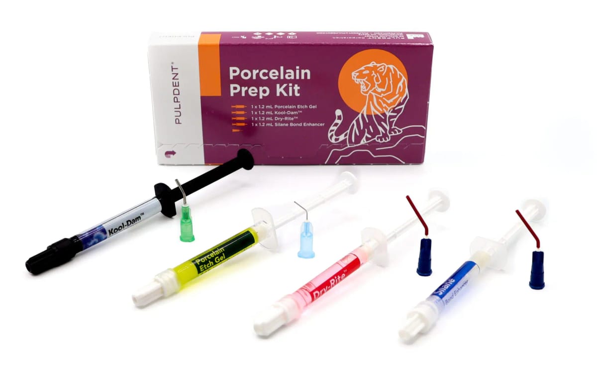 Porcelain Prep Kit PPK – Pulpdent Corporation, Ätzgel und Zubehör