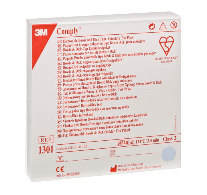 Comply™ Bowie-Dick Testpackung, 1301 – Solventum, Sterilisationszubehör