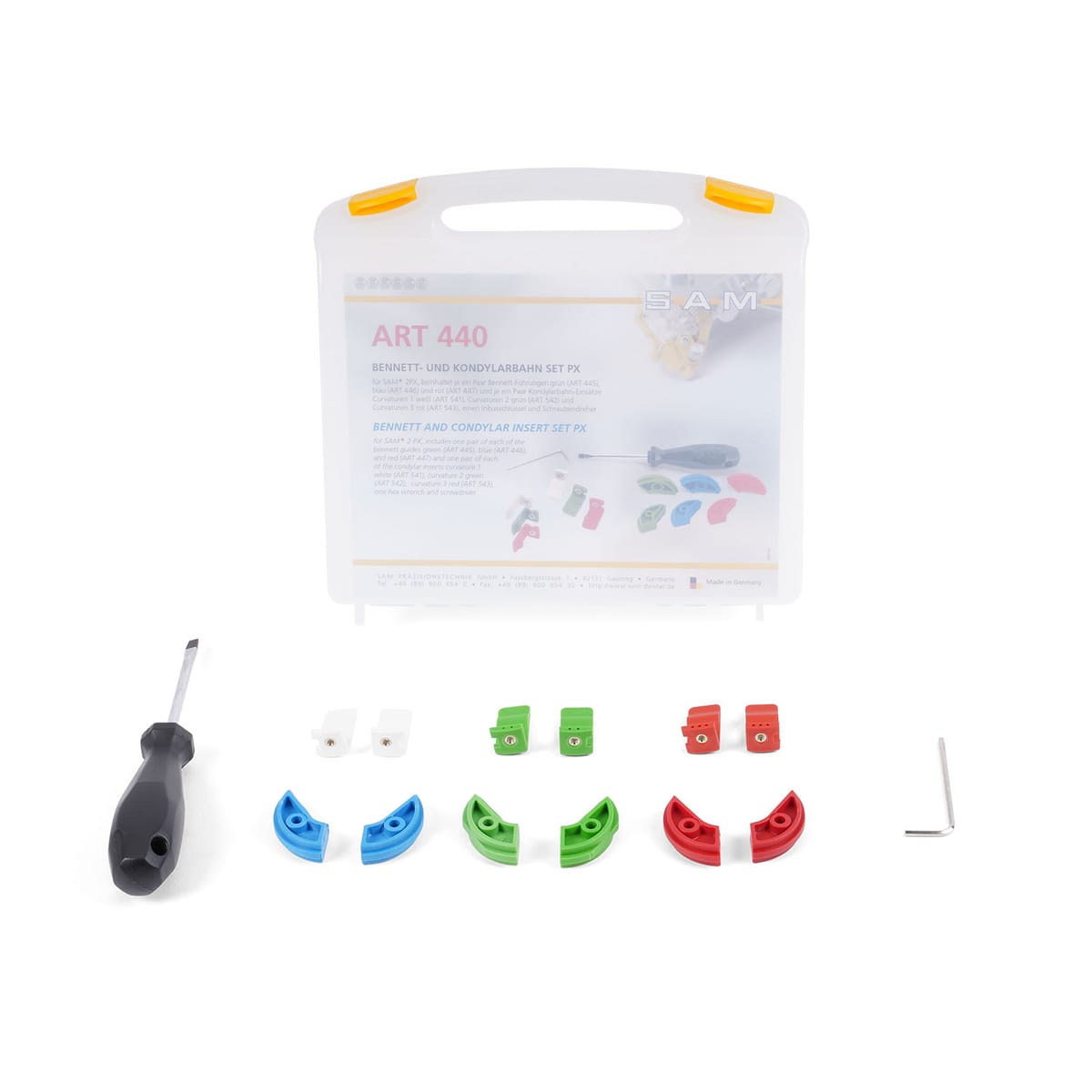 Bennett- und Kondylarbahn Set für SAM® 2PX – SAM, Artikulatoren und Zubehör
