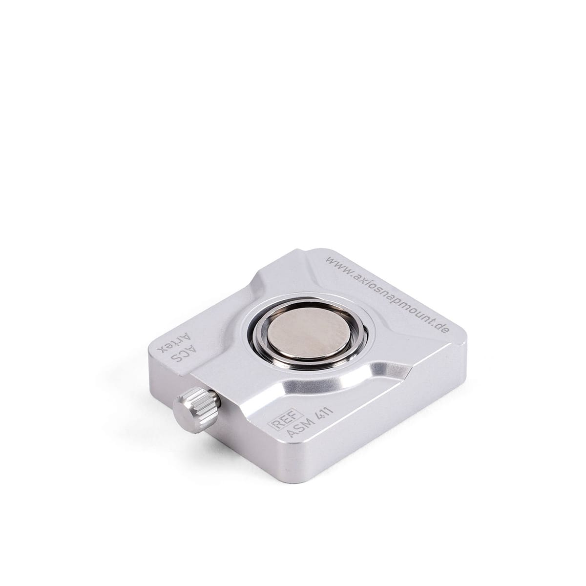 Amann Girrbach AxioSnapMount® Block standard/small, inkl. Magnettopf mit starkem Magnet – SAM, Löffel