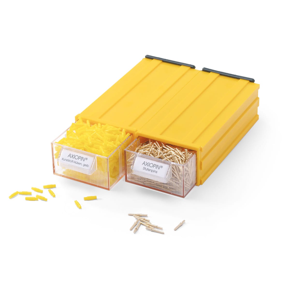 Pins und Hülsen AXIOPIN® in AXIOBOX® (je 1.000 Stk.) – SAM, Pins und Modellsysteme