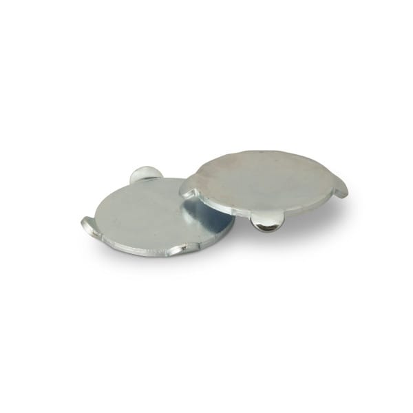 Retention discs - punched - galvanised - 100 pcs. 1460 0126 – Baumann Dental, Pins und Modellsysteme