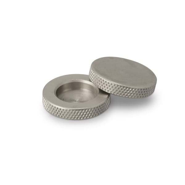 Magnet housings turned - extra flat - galvanised - 50 pcs. 1460 0131