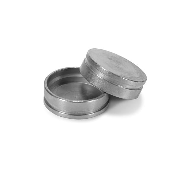 Magnet housings turned - galvanised finish - 50 pcs. 1460 0136 – Baumann Dental, Pins und Modellsysteme