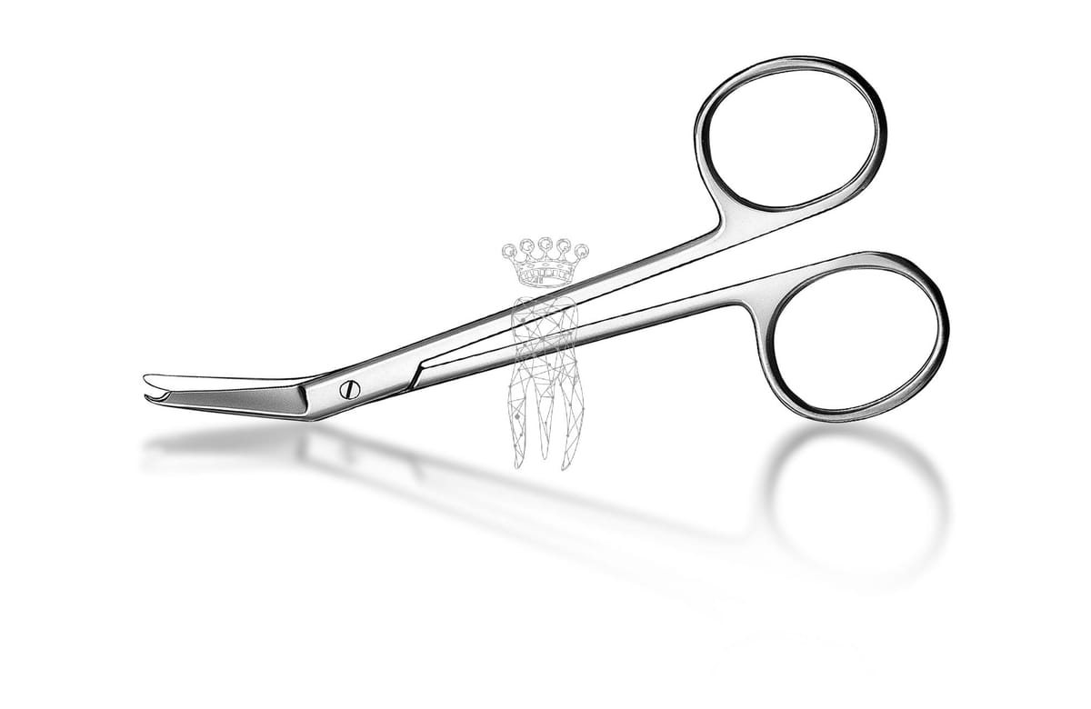 Fadenschere Spencer 11.5cm kniegebogen – Carl Martin, Sonstige chirurgische Instrumente