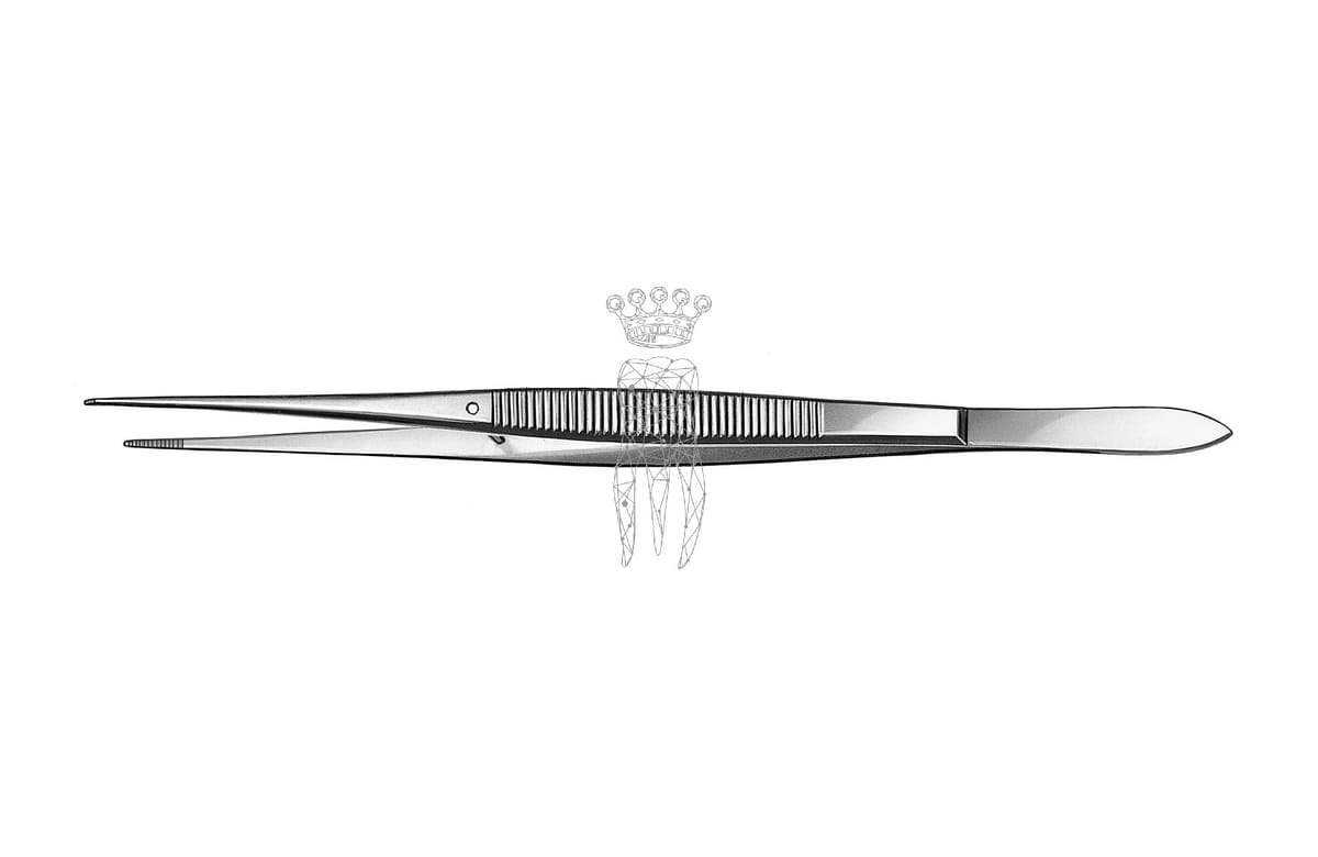 Pinzette gerade gerieft 16cm – Carl Martin, Pinzetten