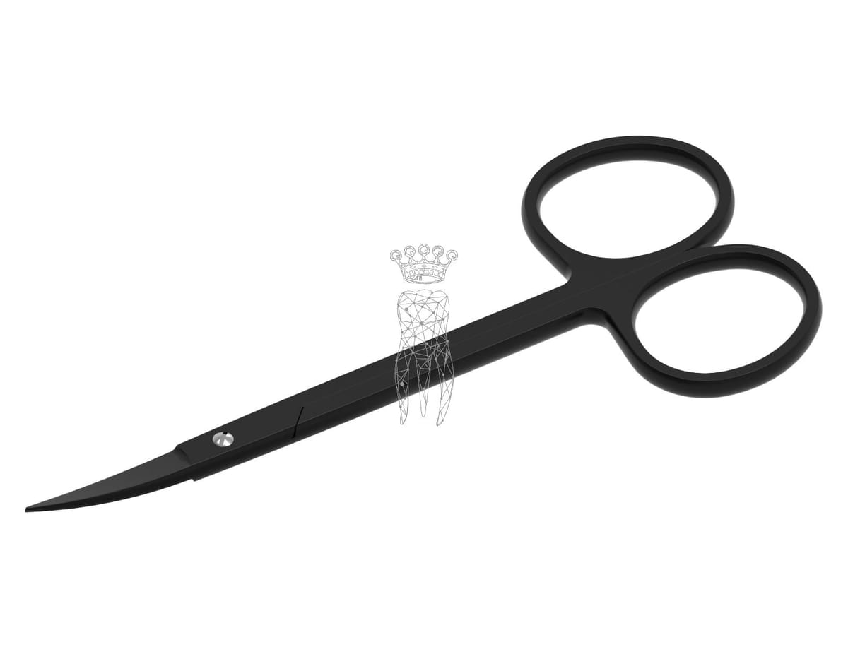 Zahnfleischschere BlackPlasma geb. 12cm mit grossen Ringen – Carl Martin, Gingivektomiemesser - Zahnfleischscheren
