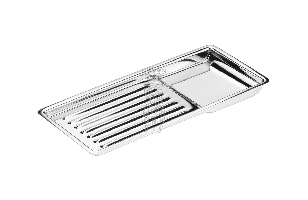 Instrumenten-Ablage-Tray Edelstahl 196 x 93 mm – Carl Martin, Trays, Sterilcontainer und Zubehör