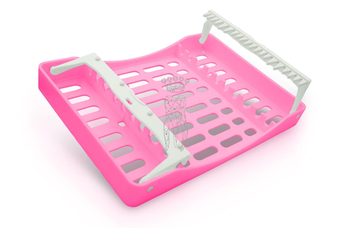 SteriWashTray pink 10 Instrumente 208 x 148 x 26mm – Carl Martin, Trays, Sterilcontainer und Zubehör