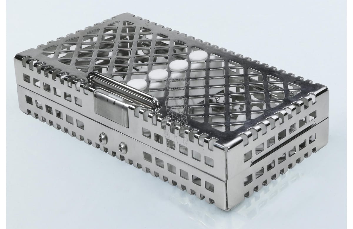Steri-Wash-Tray 190x92x34mm 6 Instrumente - Silikon weiß – Carl Martin, Trays, Sterilcontainer und Zubehör