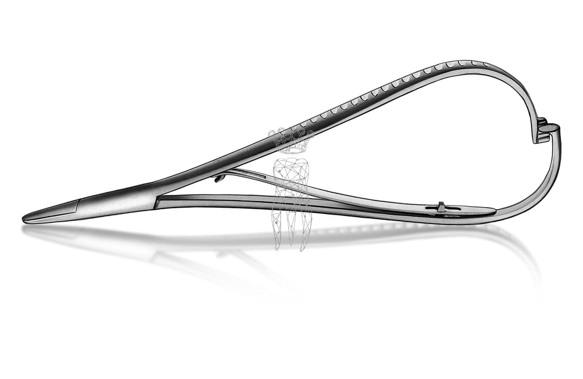 Nadelhalter Mathieu RS 17cm mit Kreuzverzahnung – Carl Martin, Zubehör für Nahtmaterial