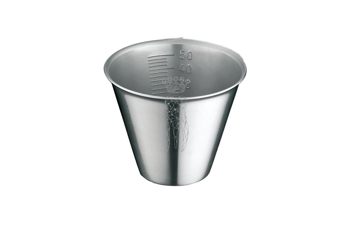 Medizinbecher Edelstahl 50ccm Boden Ø 30mm - Top Ø 55mm - Höhe 48mm – Carl Martin, Trays, Sterilcontainer und Zubehör