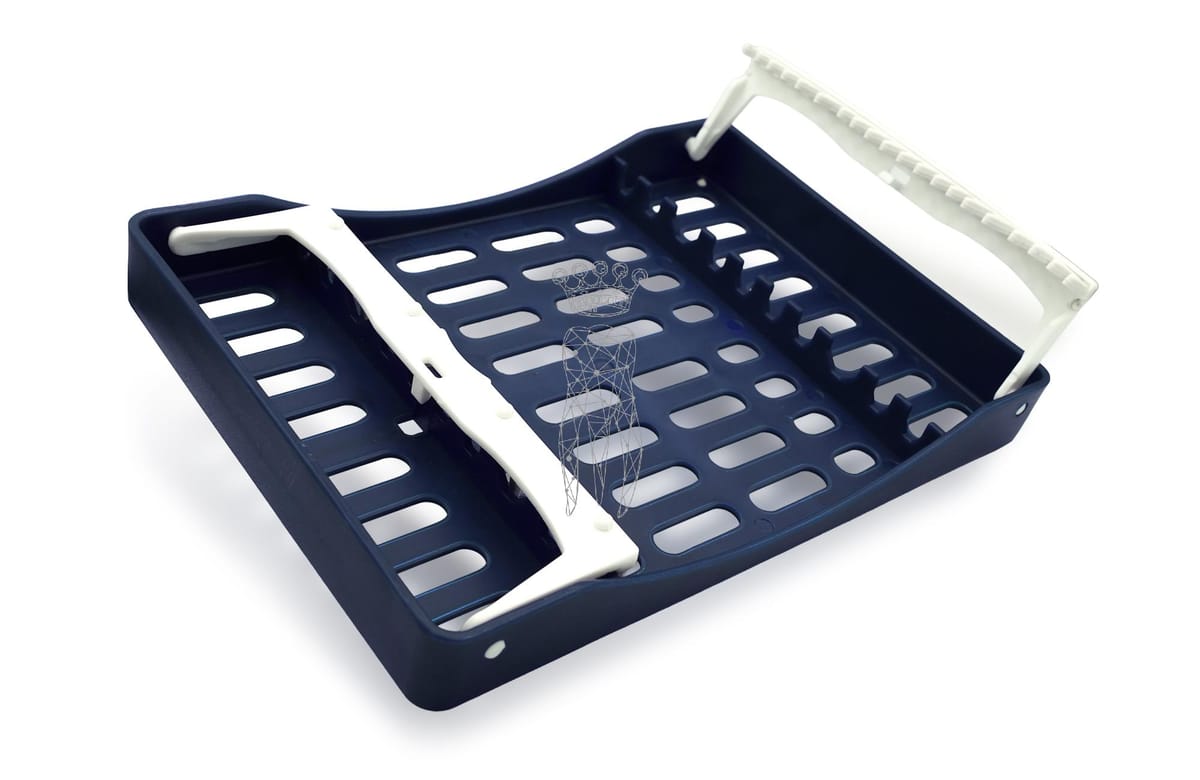 SteriWashTray blau 10 Instrumente 208 x 148 x 26mm – Carl Martin, Trays, Sterilcontainer und Zubehör