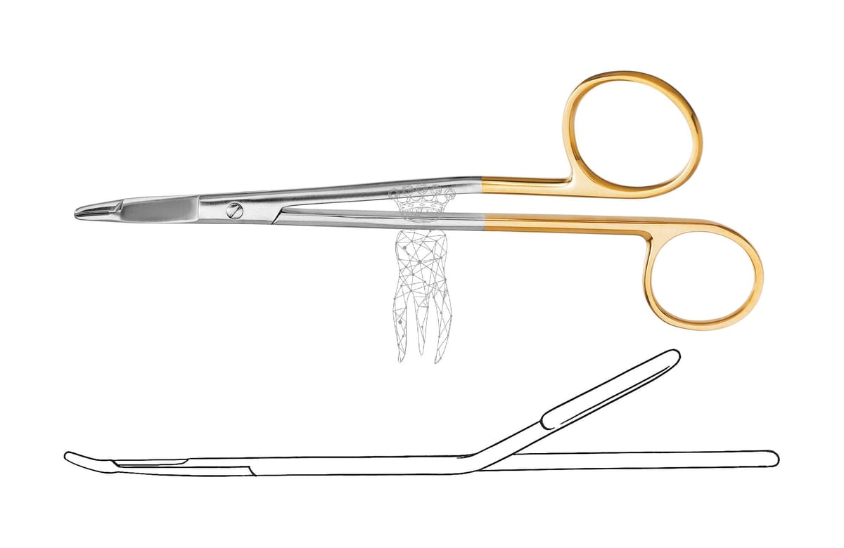 Nadelhalter Gillies-Slim 15cm TC – Carl Martin, Nadeln und Fäden
