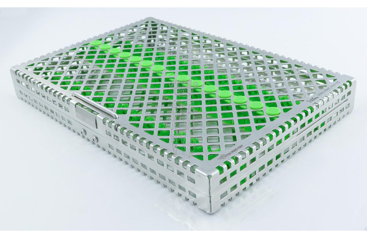 Steri-Wash-Tray 280x190x34mm Silikone grün – Carl Martin, Trays, Sterilcontainer und Zubehör