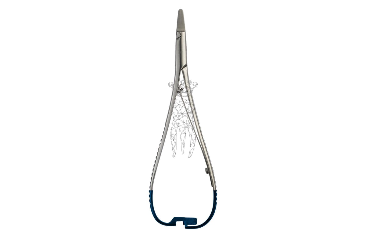 Nadelhalter Lichtenberg SLIM 14cm RH RH-Beschichtung – Carl Martin, Zubehör für Nahtmaterial