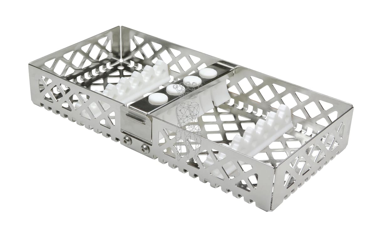 Steri-Wash-Tray 190x90x34mm 6 Instrumente - Silikone weiß – Carl Martin, Trays, Sterilcontainer und Zubehör