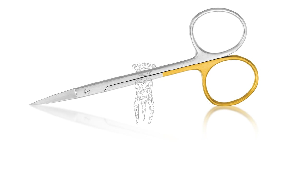 Super-Cut Zahnfleischschere gerade 12cm mit grossen Ringen – Carl Martin, Gingivektomiemesser - Zahnfleischscheren