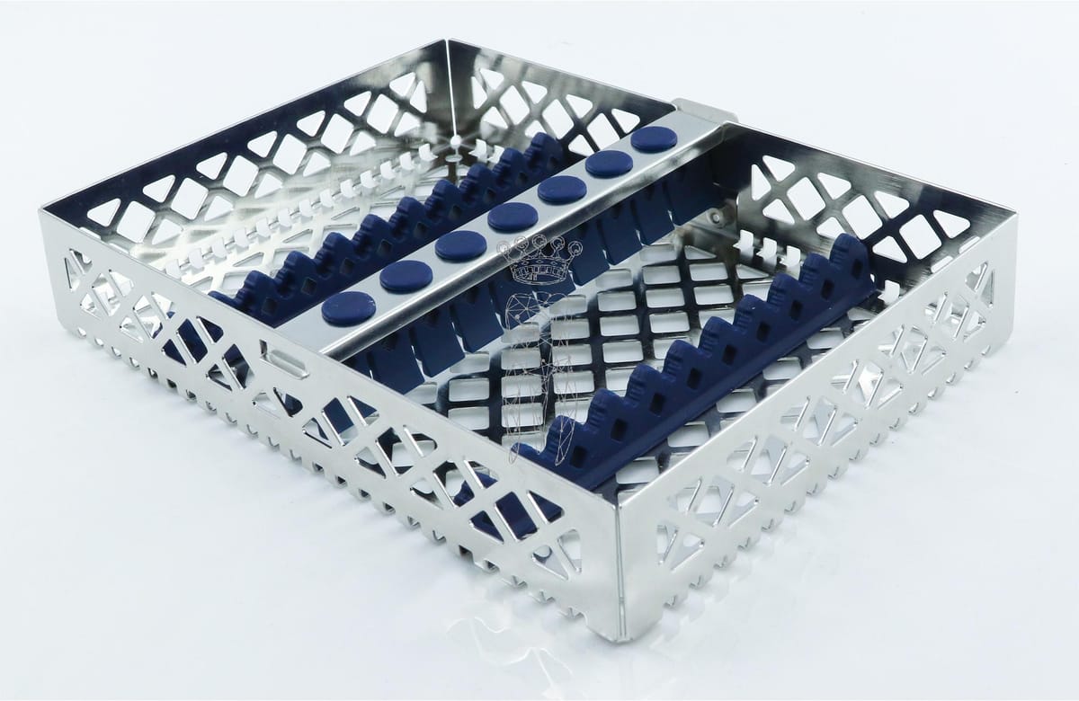 Steri-Wash-Tray blau 190x140x34mm 10 Instrumente - Silikone blau – Carl Martin, Trays, Sterilcontainer und Zubehör