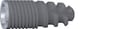 tioLogic® TWINFIT implant, ø 3.3 mm, L 9.0 mm 343-033-09 – DENTAURUM, Implantate