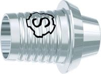 tioLogic® TWINFIT CAD/CAM titanium adhesive base S, platform, GH 0.7 mm, incl. AnoTite screw 346-199-02 – DENTAURUM, Abutments
