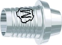tioLogic® TWINFIT CAD/CAM titanium adhesive base M, platform, GH 0.7 mm, incl. AnoTite screw 346-299-02 – DENTAURUM, Abutments
