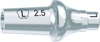 tioLogic® TWINFIT titanium abutment L, conical, GH 2.5 mm, incl. AnoTite screw 346-331-01