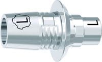 tioLogic® TWINFIT CAD/CAM titanium base L, CEREC, Sirona, platform, GH 0.5 mm, incl. AnoTite screw 346-395-02 – DENTAURUM, Abutments