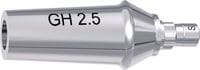 tioLogic® ST titanium abutment S, GH 2.5 mm, anatomical, incl. AnoTite screw 386-139-00