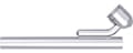 Telescopic tube with ball joint, for Herbst IV 607-125-00 – DENTAURUM, Zubehör