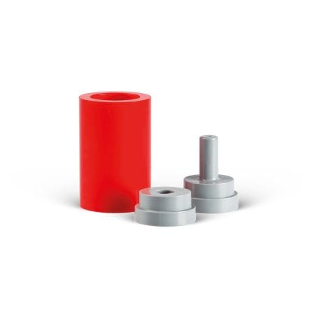 Silikon-Einbettsystem 100g für 3g mit Sektormarkierung, Muffelbasis 13mm 20/0228 – Zubler Gerätebau, Sonstige Zahntechnikmaterialien