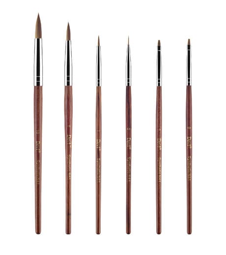 ER2SG – Dental Brush with synthetic Wooden Handle (Rose Wood)