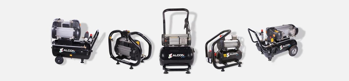 MOVABLE 10 – Al.Con.Press. S.r.l. con unico socio / Alcon Air, Kompressoren + Absaugung