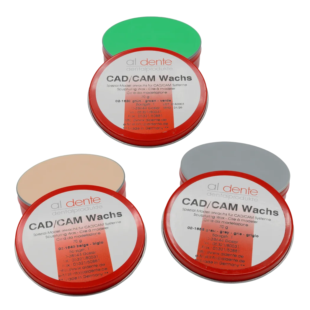 CAD/CAM Modellierungswachs – al dente Dentalprodukte, Wachse