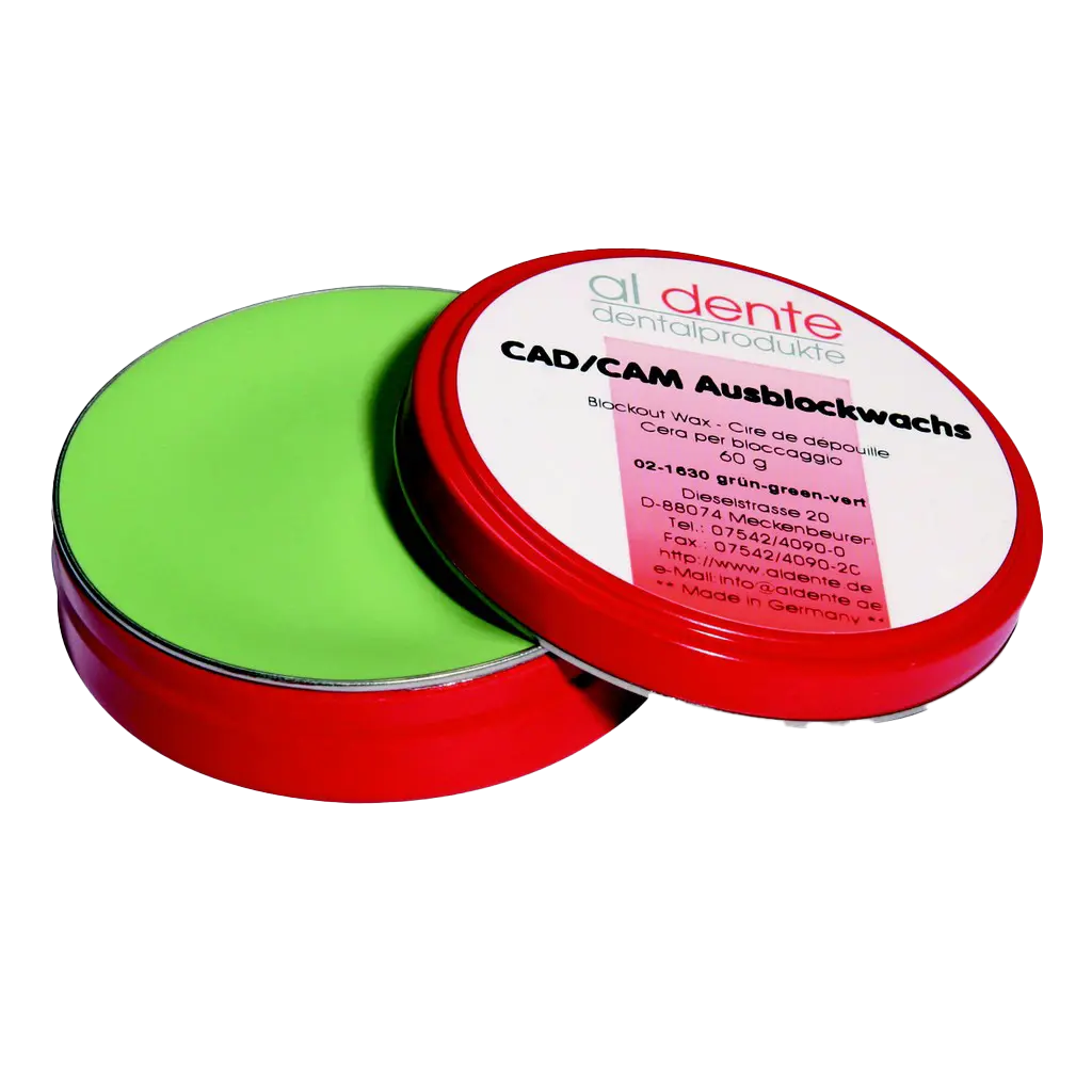 CAD/CAM Block-Out Wax green, 70 g – al dente Dentalprodukte, Wachse
