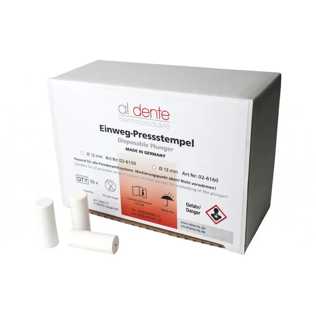 Einmalstempel, 50 Stück – al dente Dentalprodukte, Schmelztiegel, Gussküvetten und Zubehör