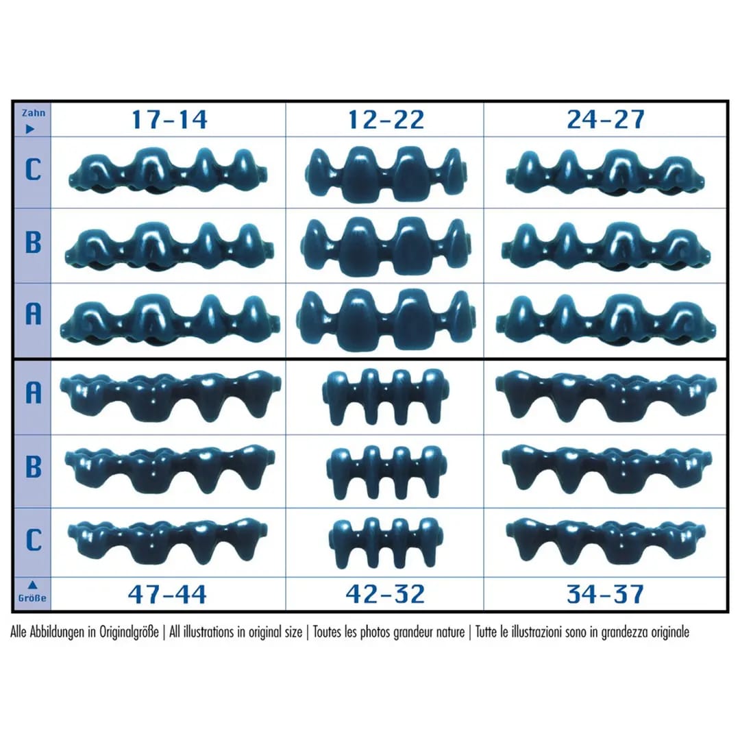 Prefabricated Wax Pontics Without Collar – al dente Dentalprodukte, Wachse