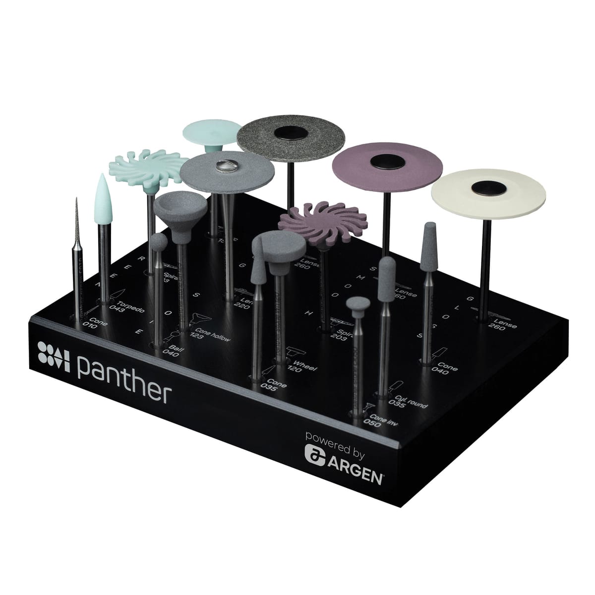 Panther Zirkon Toolset "powered by Argen" – ARGEN Dental, Rotierende Instrumente Labor