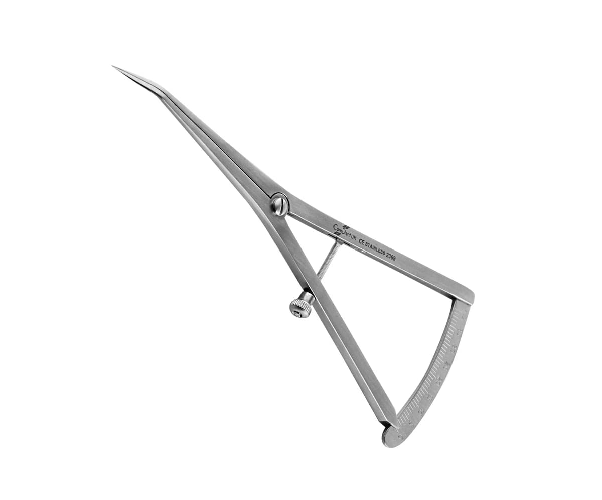 Castroviejo Caliper 15cm, 0-40mm Angled – ComDent – Commic International Ltd., Implantologie