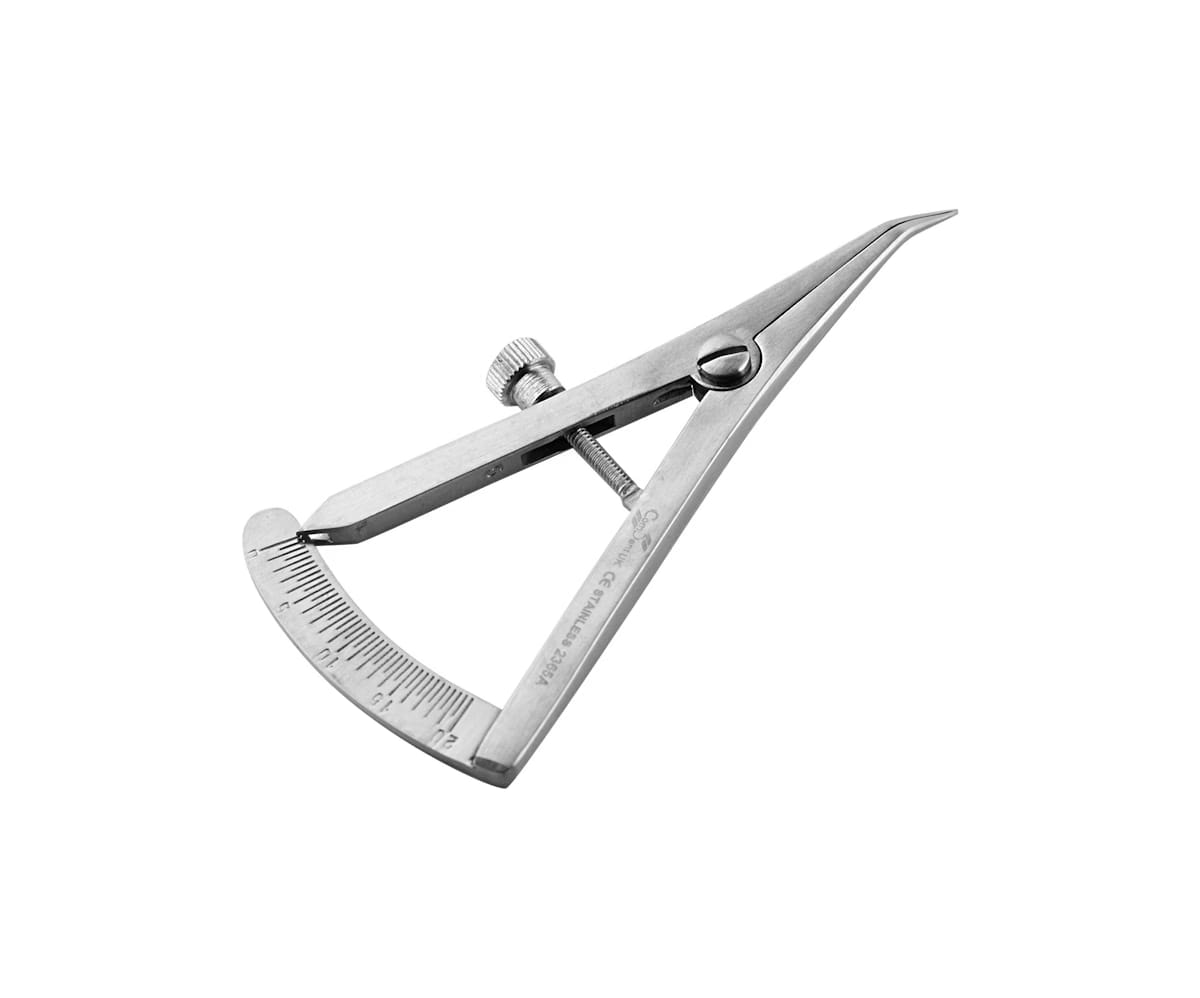 Castroviejo Caliper 9cm, 0-20mm Angled – ComDent – Commic International Ltd., Sonden