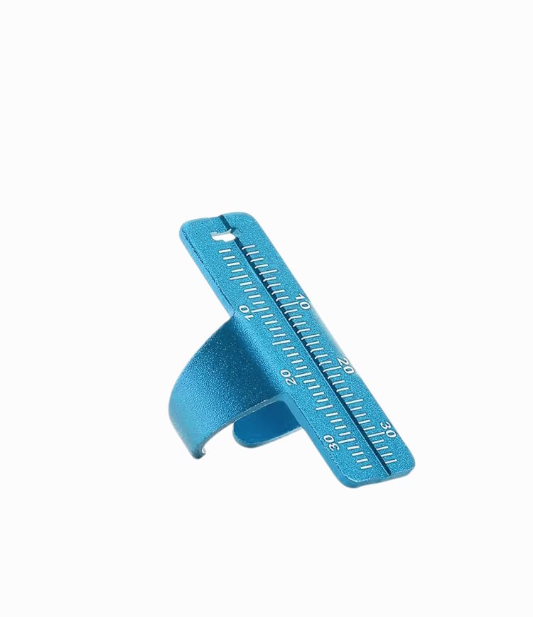 Endo Ruler 35mm, Finger Ruler, Span, Blue – ComDent – Commic International Ltd., Zubehör für Wurzelbehandlung