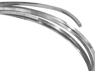 18ct White Gold Square Wire 1.50mm Fully Annealed, 100% Recycled Gold