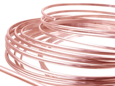 9ct Red Gold D Shape Wire 6.00mm X 2.00mm, 100% Recycled Gold – Cookson Dental, Legierungen und Lote