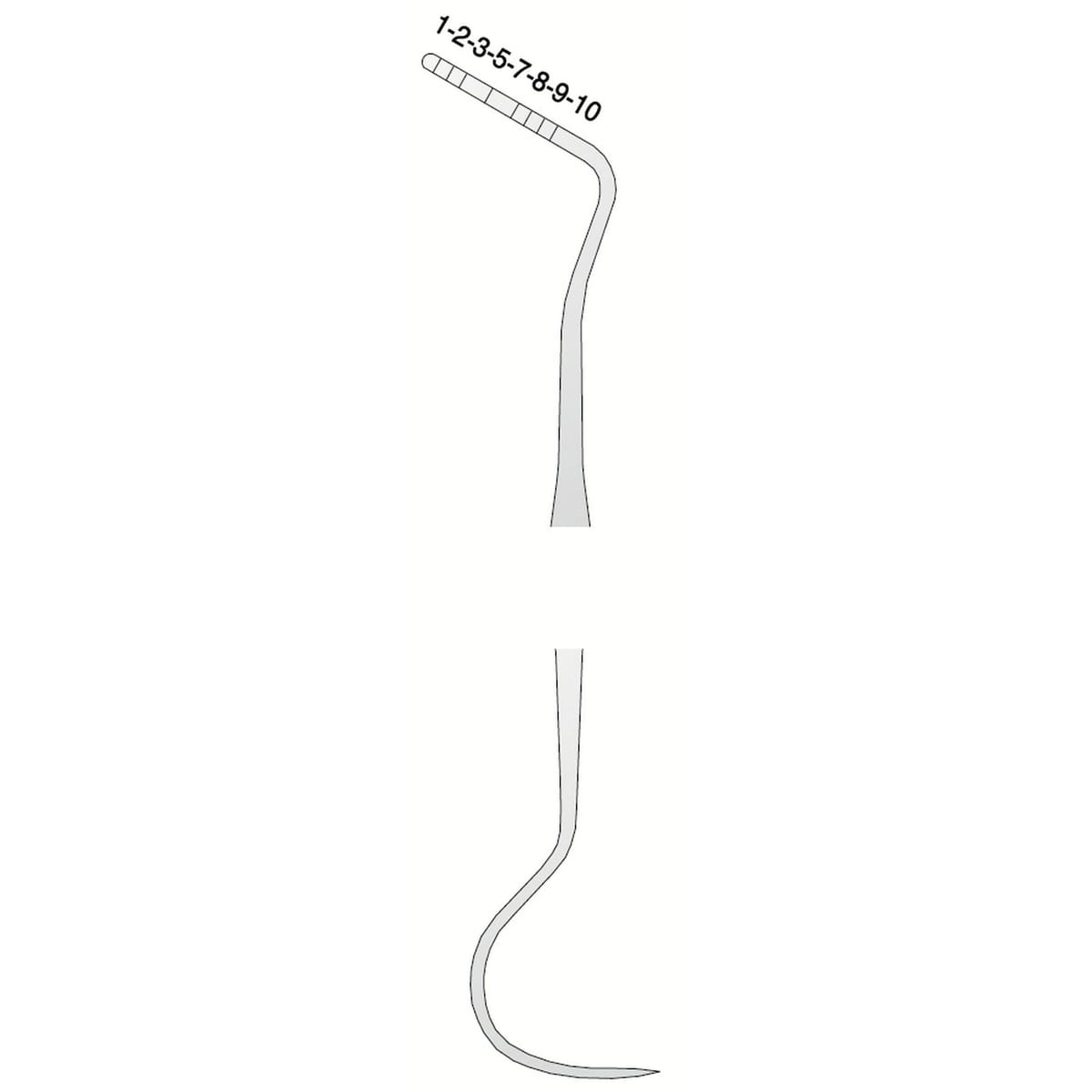 PROBE DOUBLE GOLDMAN-FOX/23 214435 – Coricama srl, Parodontalsonden - Parodontometer