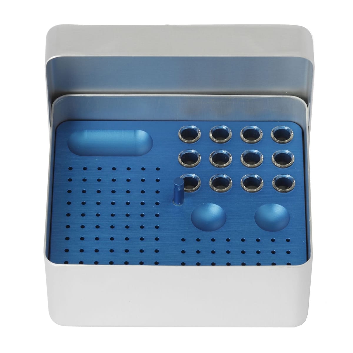 ENDODONTIC BOX ALUMINIUM MEDIUM 112/12 SR/BD 399333 – Coricama srl, Endoboxen