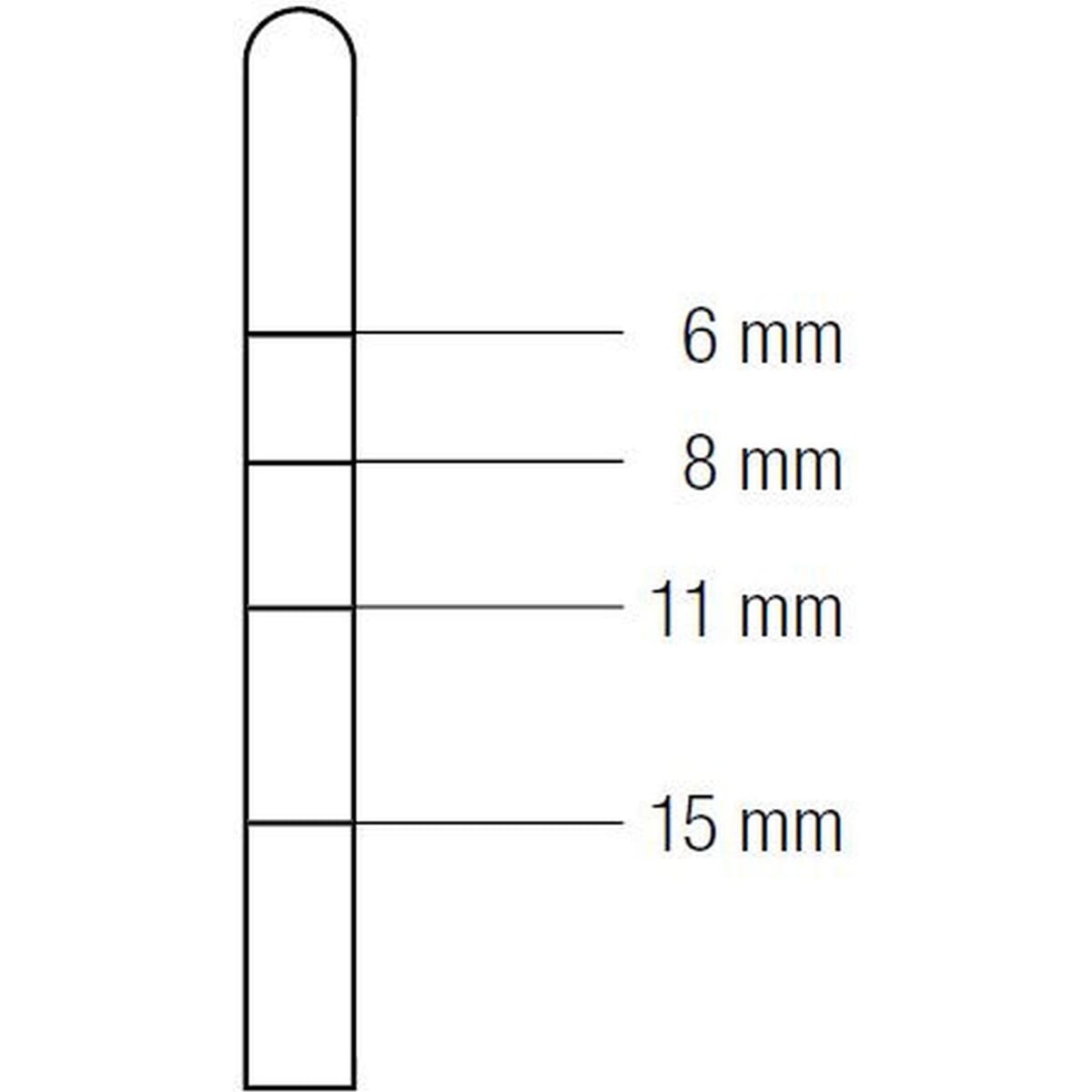 OSTEOTOME CONVEX mm2.7 412120 – Coricama srl, Systemunabhängige Instrumente und Zubehör