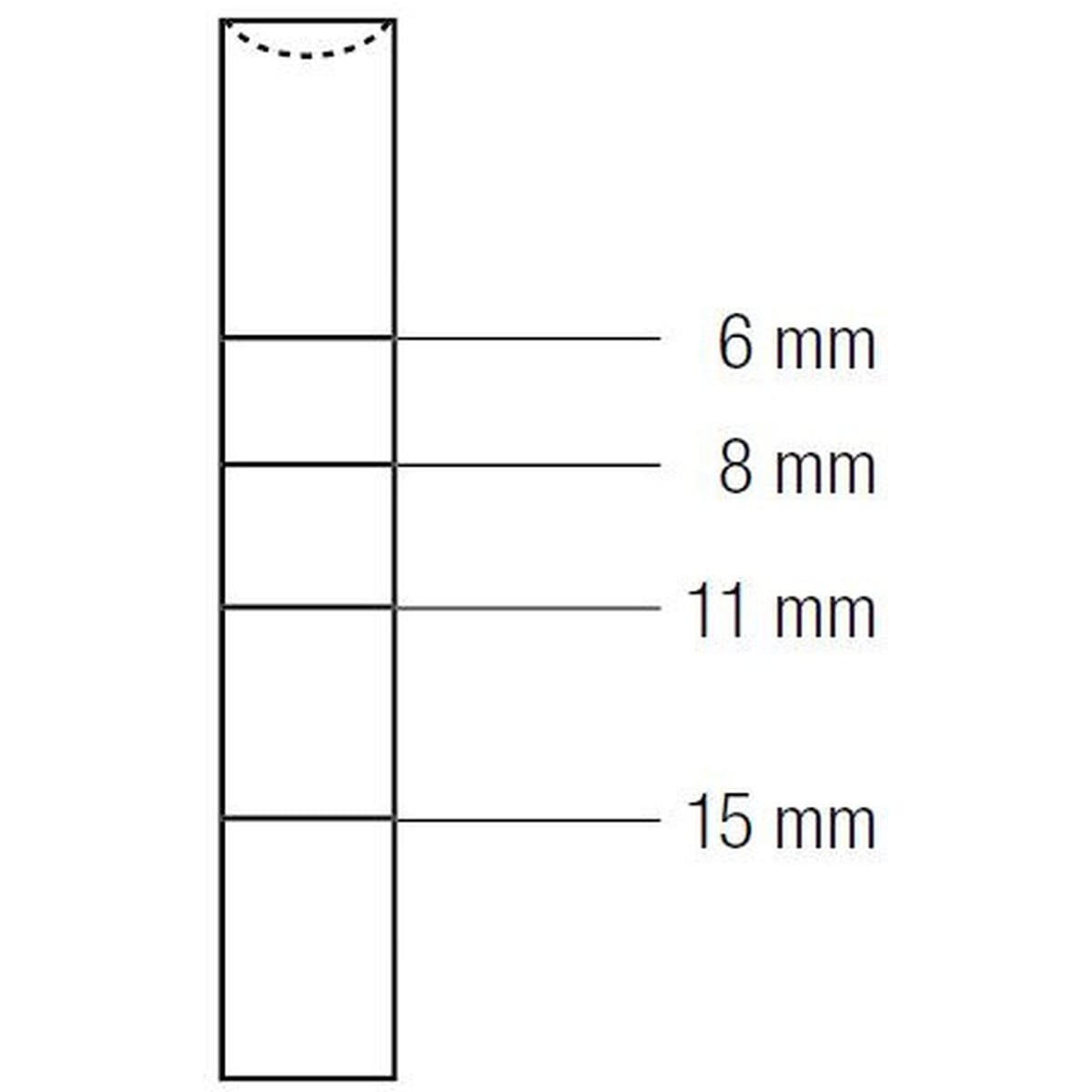 OSTEOTOME CONCAVE mm3.7 412230 – Coricama srl, Systemunabhängige Instrumente und Zubehör