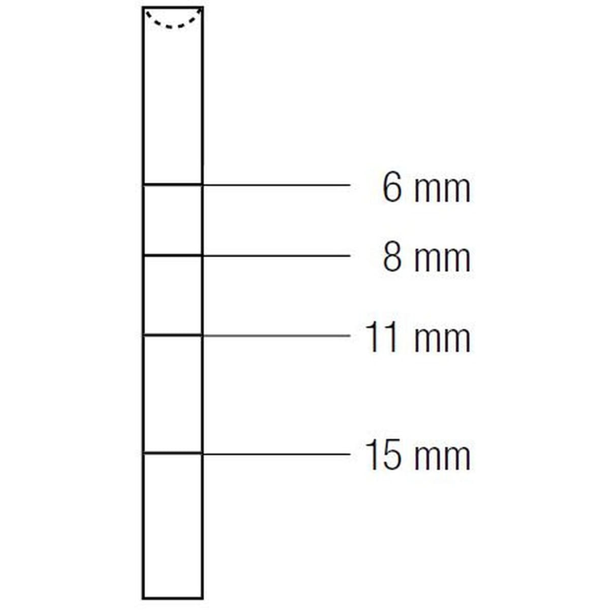 OSTEOTOME CONCAVE mm2.7 BAYONET 412260 – Coricama srl, Systemunabhängige Instrumente und Zubehör