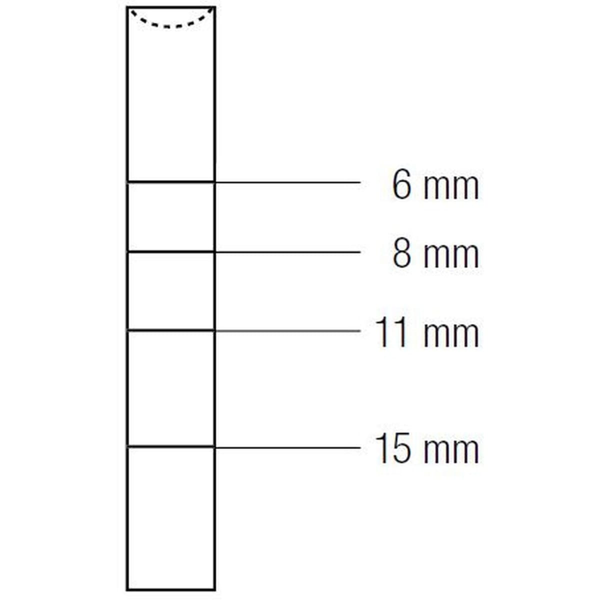 OSTEOTOME CONCAVE mm3.2 BAYONET 412265 – Coricama srl, Systemunabhängige Instrumente und Zubehör